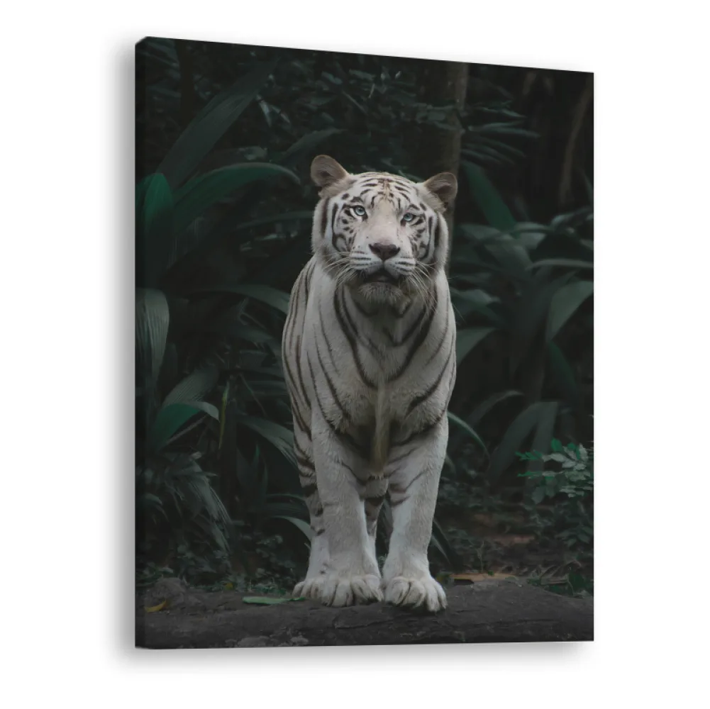 Tablou canvas vertical White Tiger