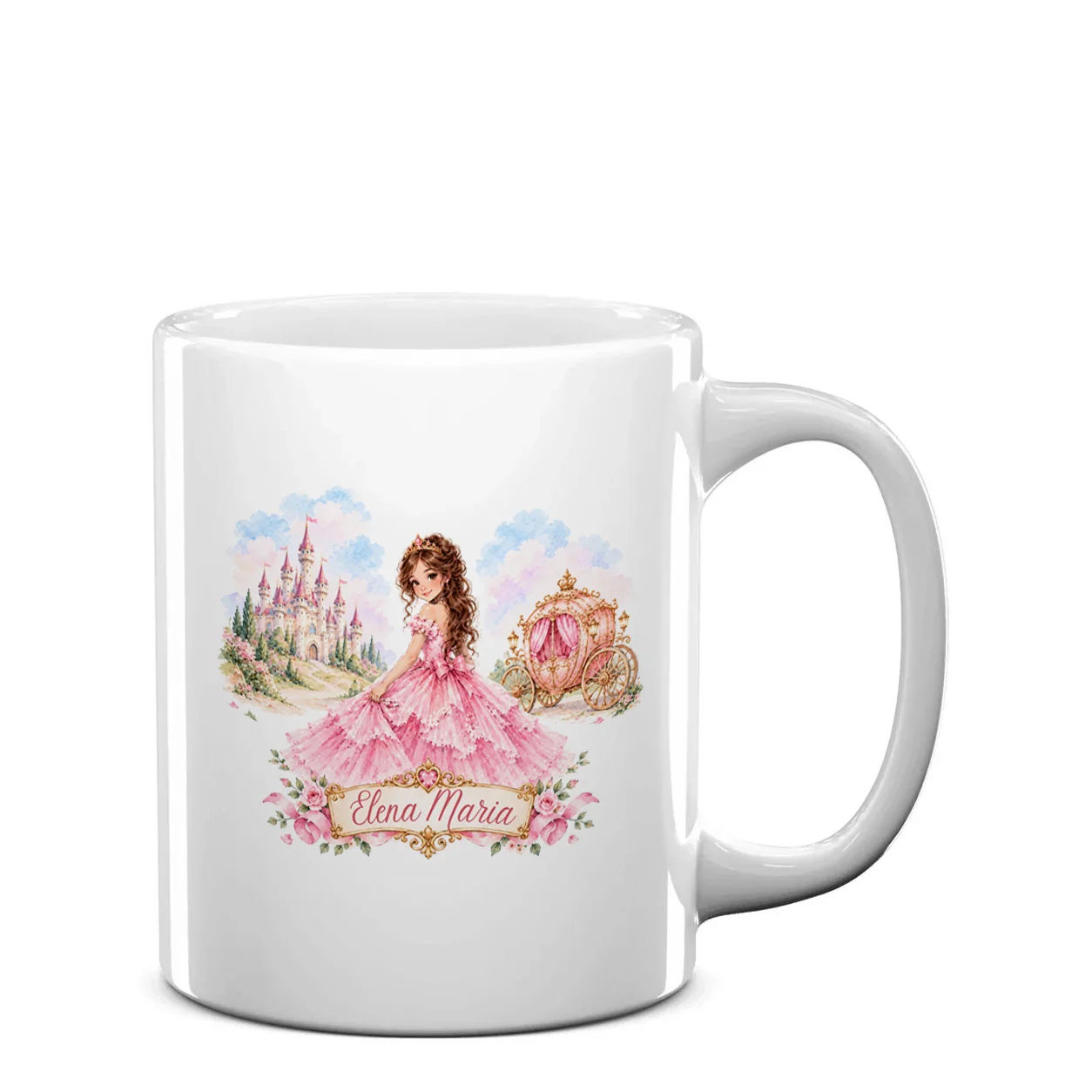 Cană ceramică personalizată cu nume – Prințesă de Poveste