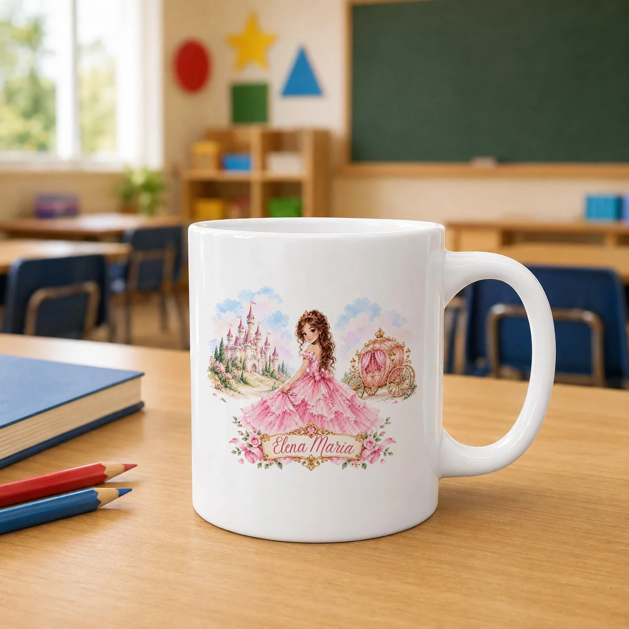 Cană ceramică personalizată cu nume – Prințesă de Poveste