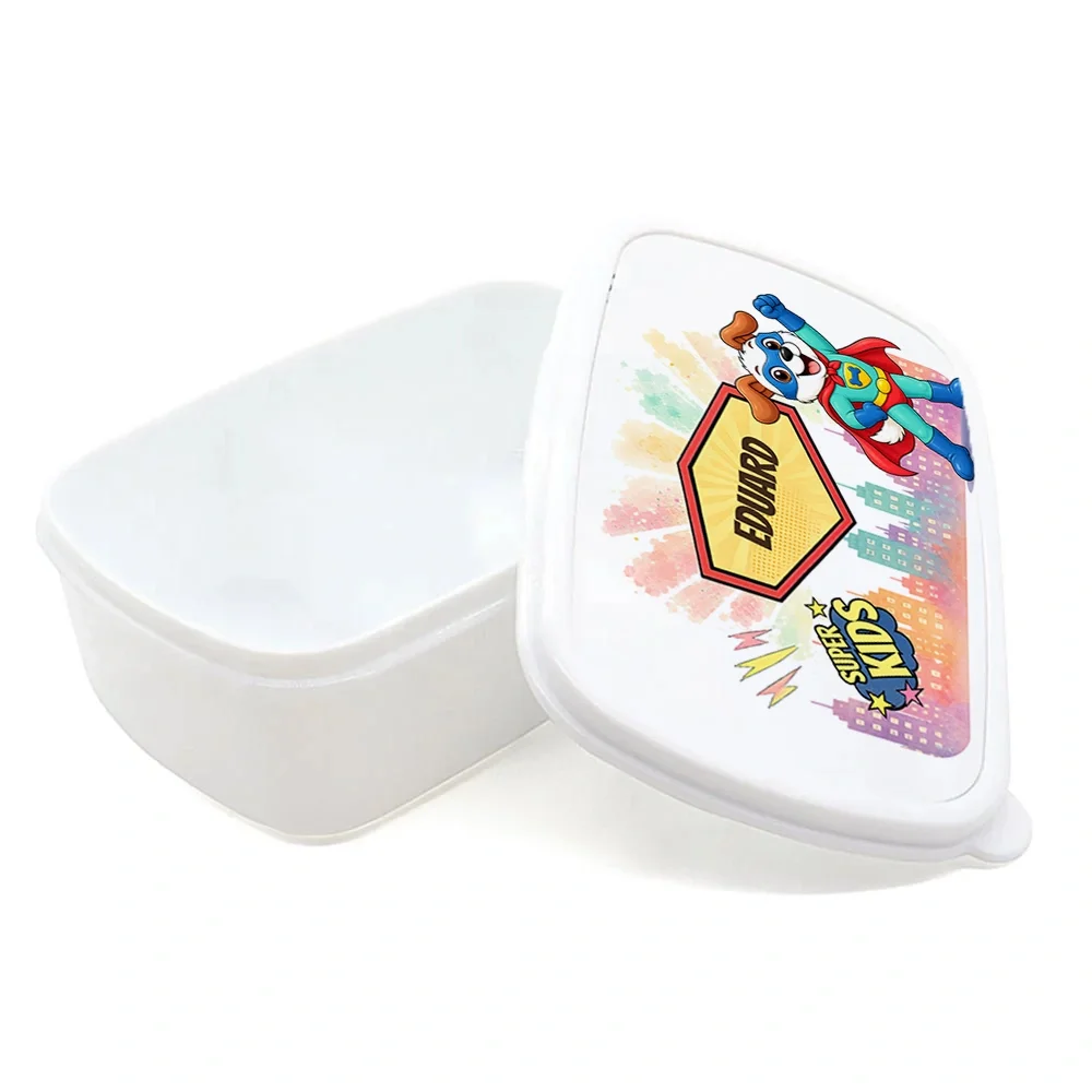 Cutie pentru prânz personalizată pentru copii Cățelul cel Curios - Super Kids