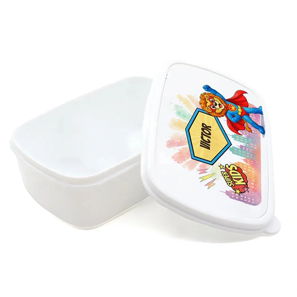 Cutie pentru prânz personalizată pentru copii Leul Neînfricat - Super Kids