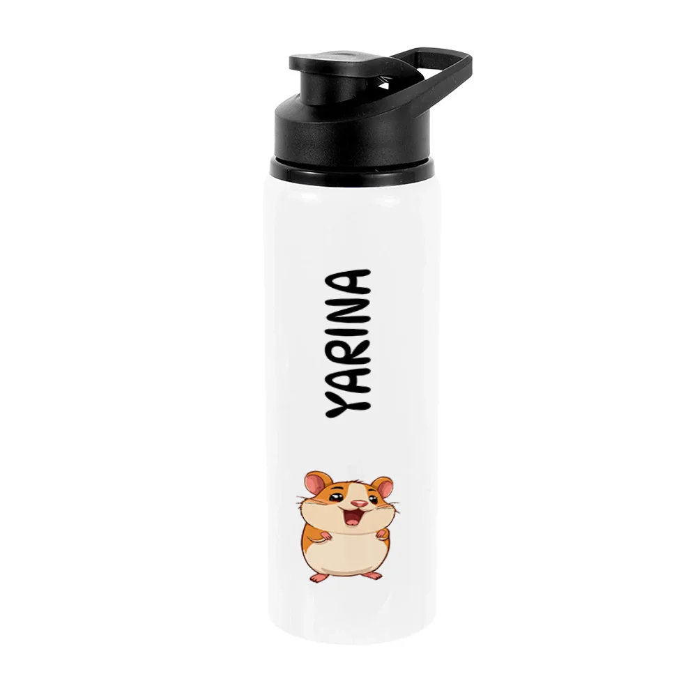 Bidon metalic personalizat pentru copii Hamster - Minini