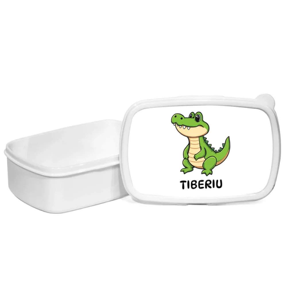 Cutie pentru prânz personalizată pentru copii Crocodil - Minini