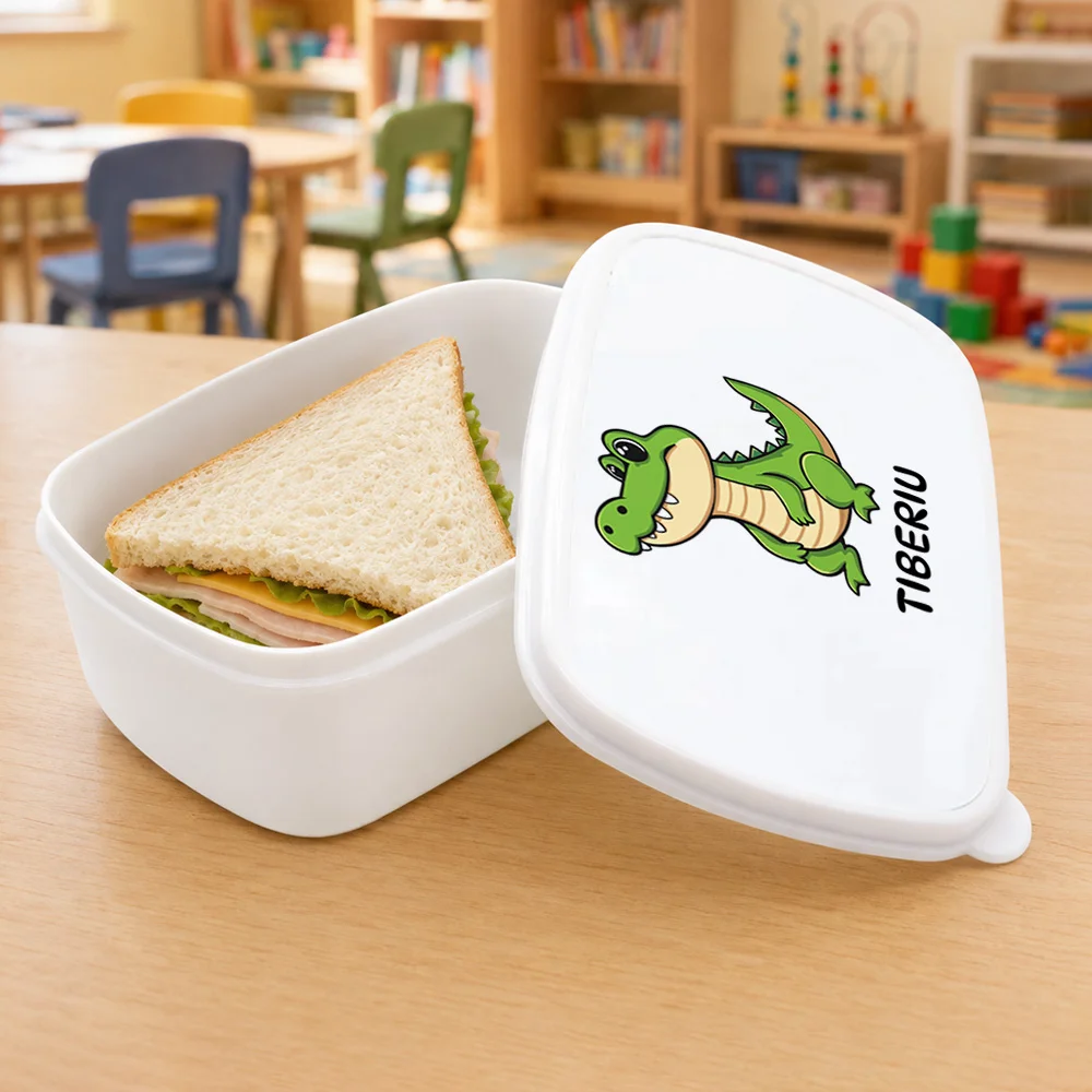 Cutie pentru prânz personalizată pentru copii Crocodil - Minini
