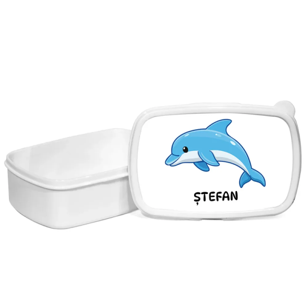 Cutie pentru prânz personalizată pentru copii Delfin - Minini