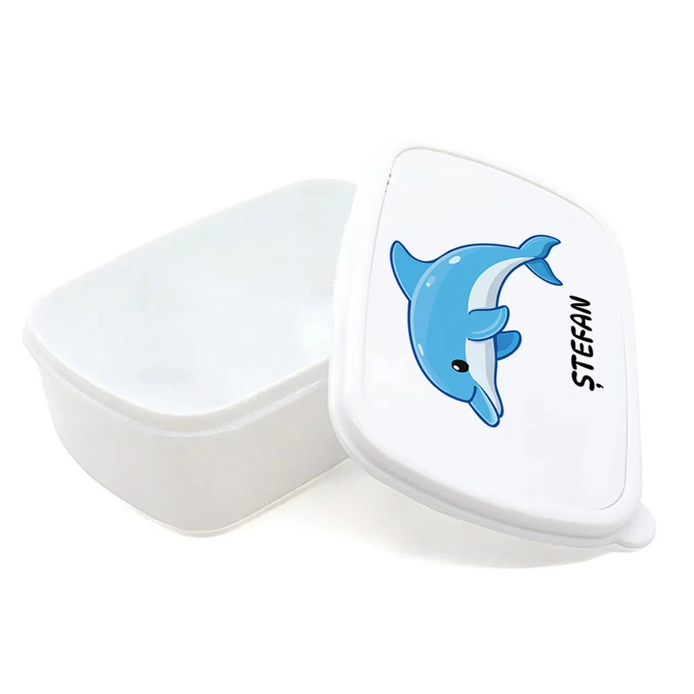 Cutie pentru prânz personalizată pentru copii Delfin - Minini