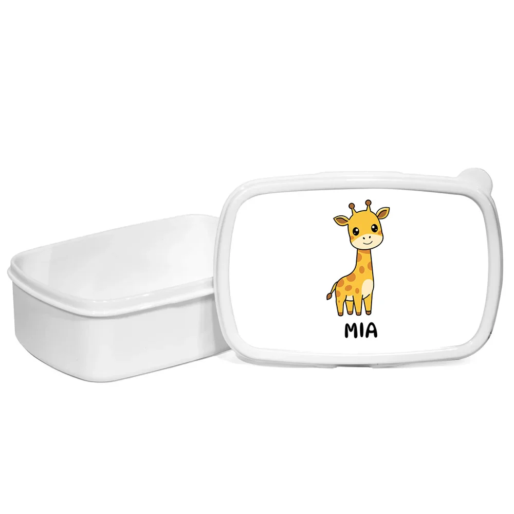 Cutie pentru prânz personalizată pentru copii Girafă - Minini