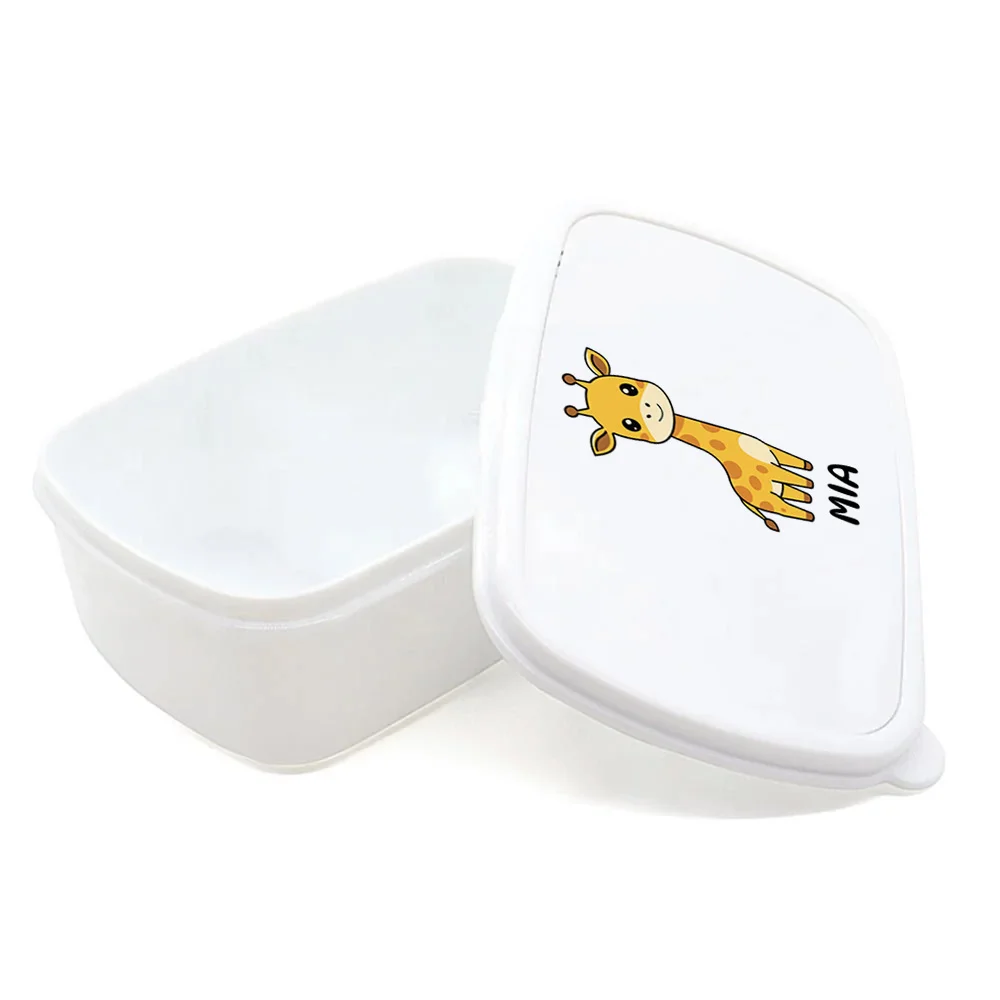 Cutie pentru prânz personalizată pentru copii Girafă - Minini