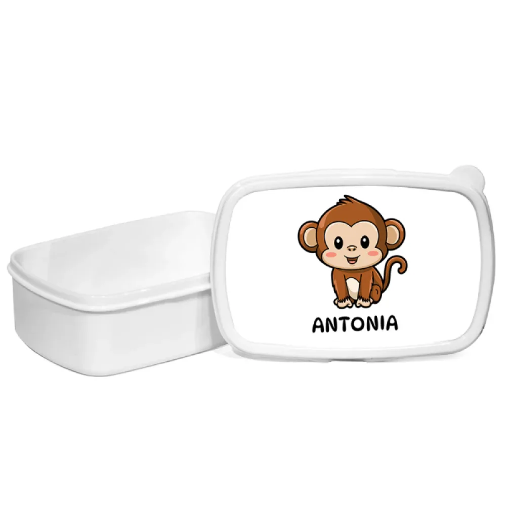Cutie pentru prânz personalizată pentru copii Maimuță - Minini