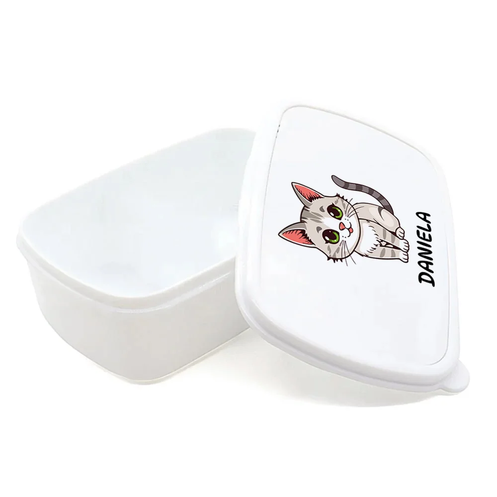 Cutie pentru prânz personalizată pentru copii Pisicuță - Minini