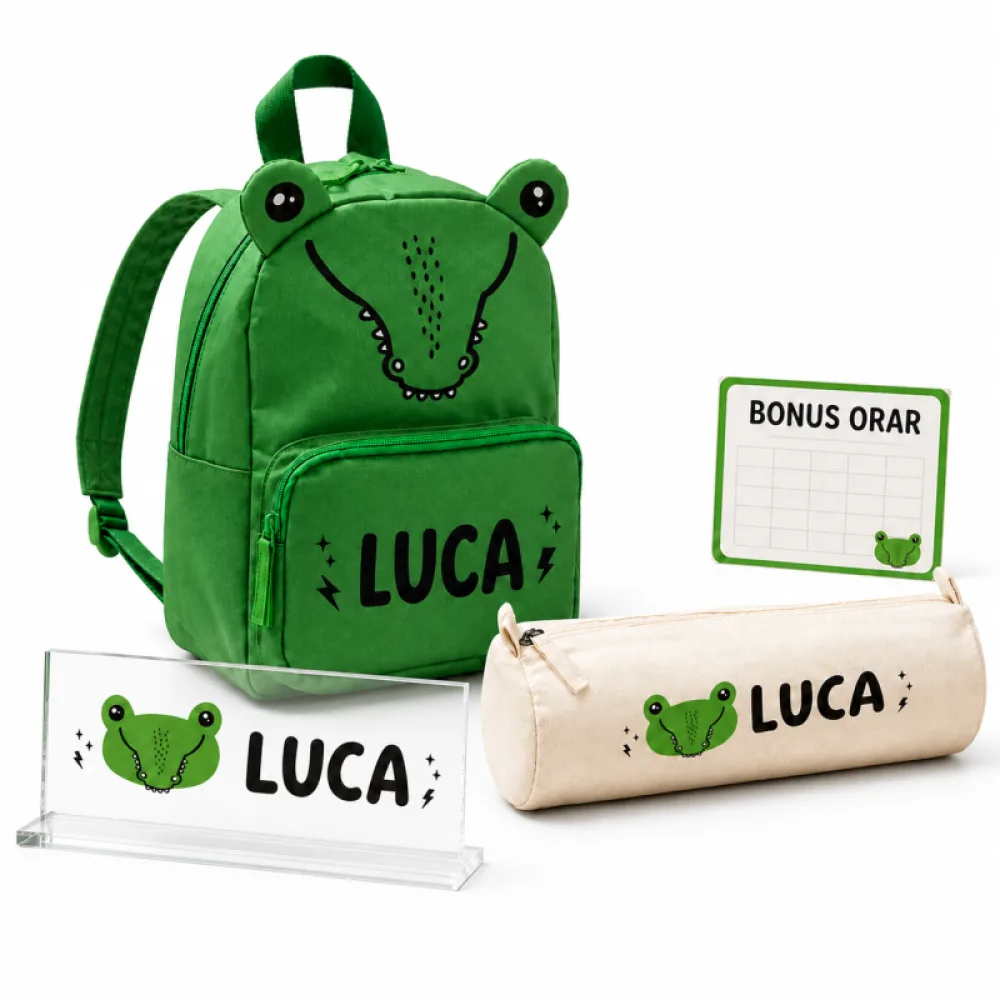 Set Prescolari personalizat Crocodil - Zooni