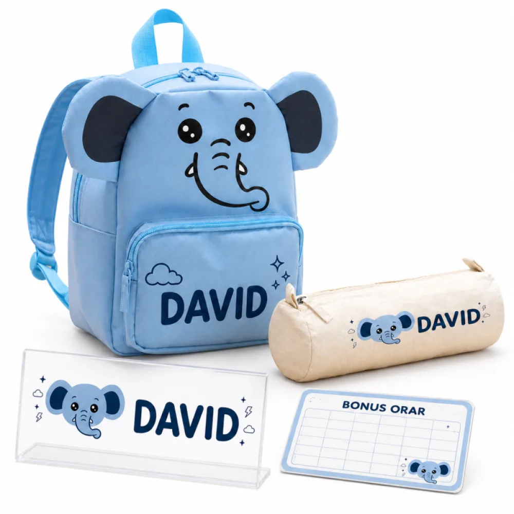 Set Prescolari personalizat Elefant - Zooni
