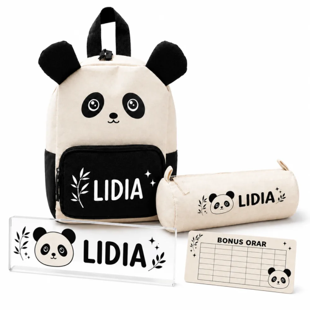 Set Prescolari personalizat Panda - Zooni