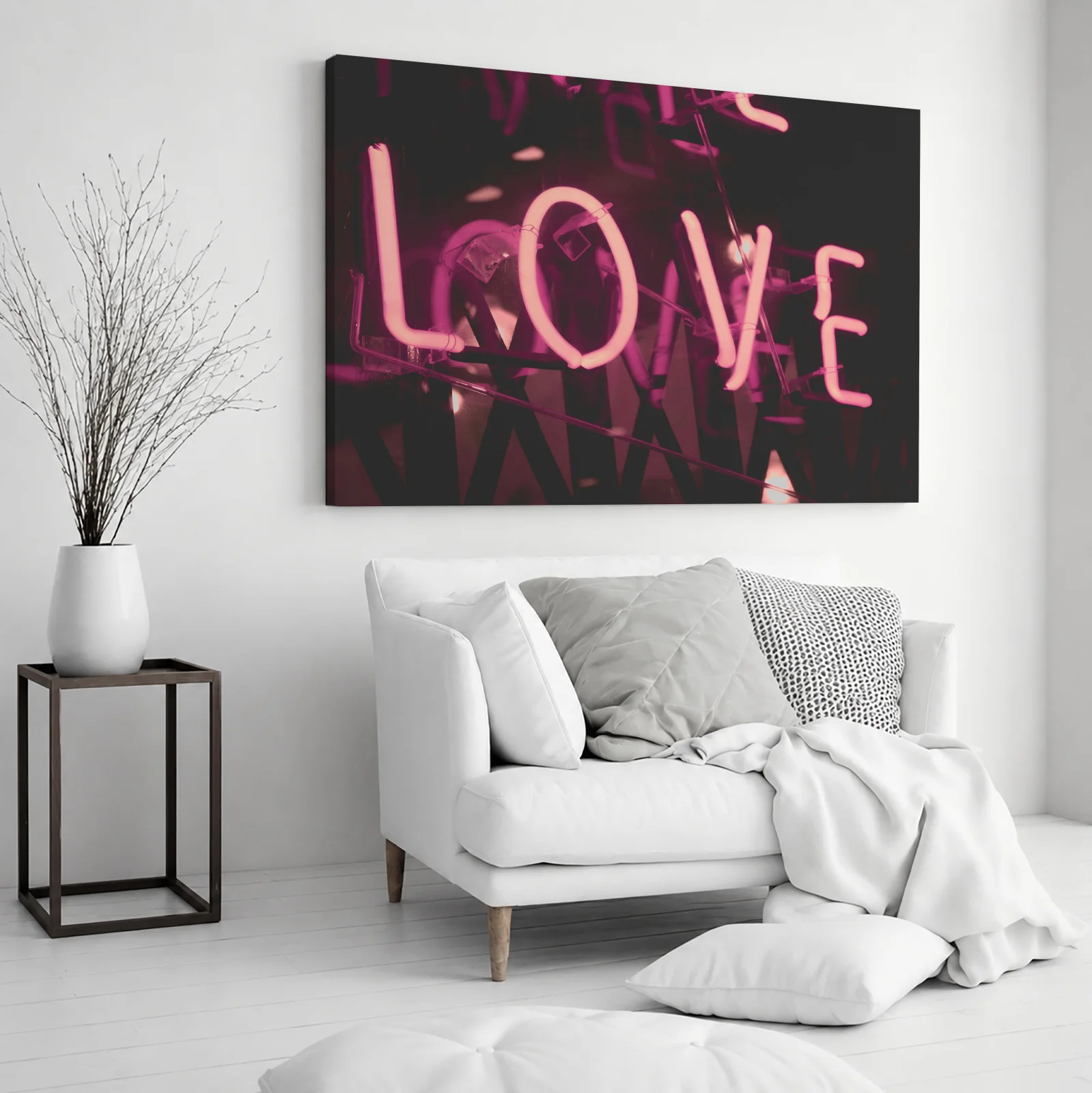 Tablou canvas orizontal Love Neon