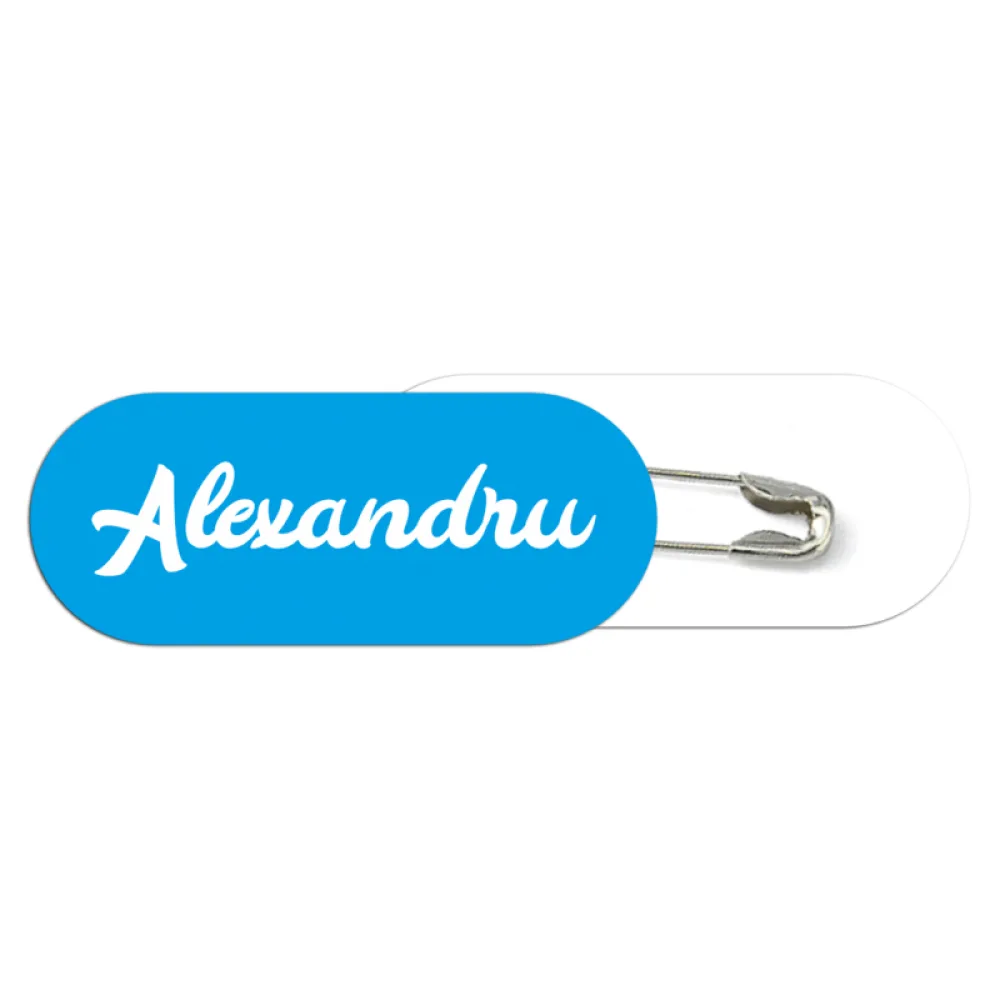 Ecuson personalizat cu nume - Oval