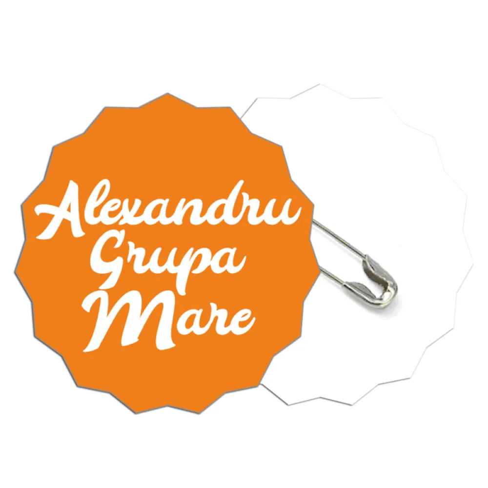 Ecuson personalizat cu nume - Rozetă