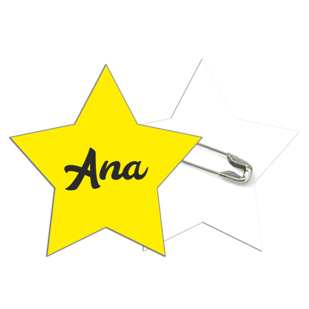 Ecuson personalizat cu nume - Stea