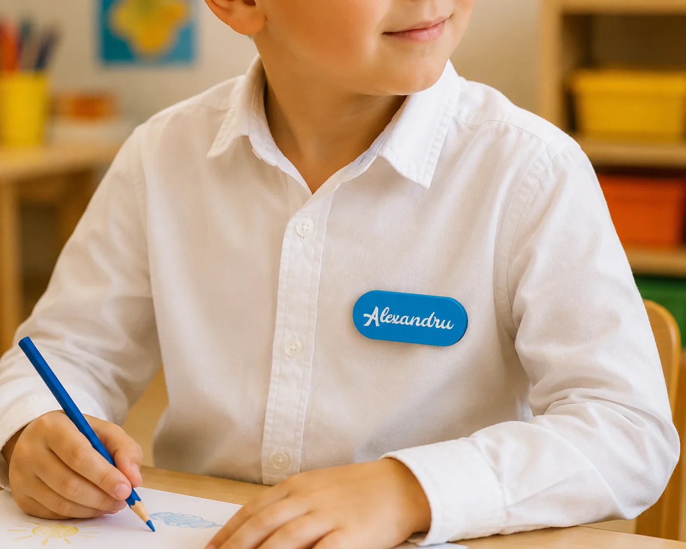 Ecuson personalizat cu nume - Oval