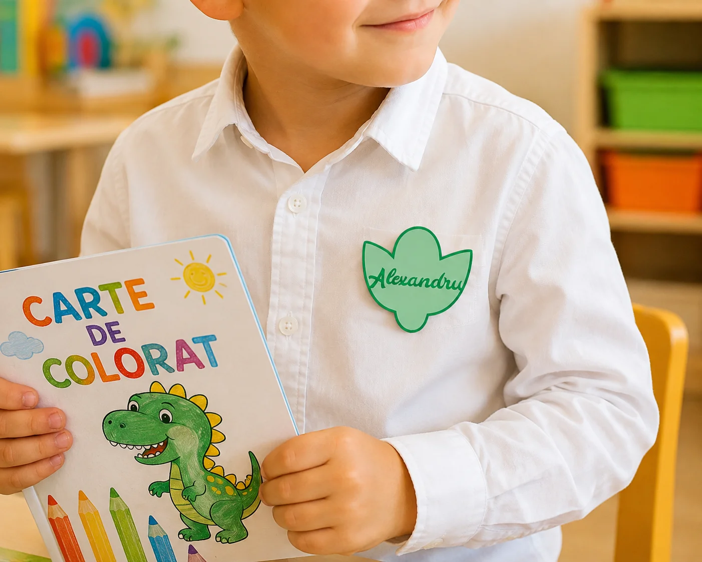 Ecuson personalizat cu nume - Floare