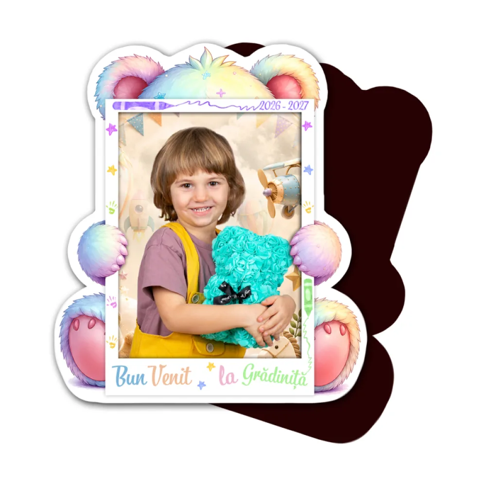 Magnet personalizat cu poză - Urs