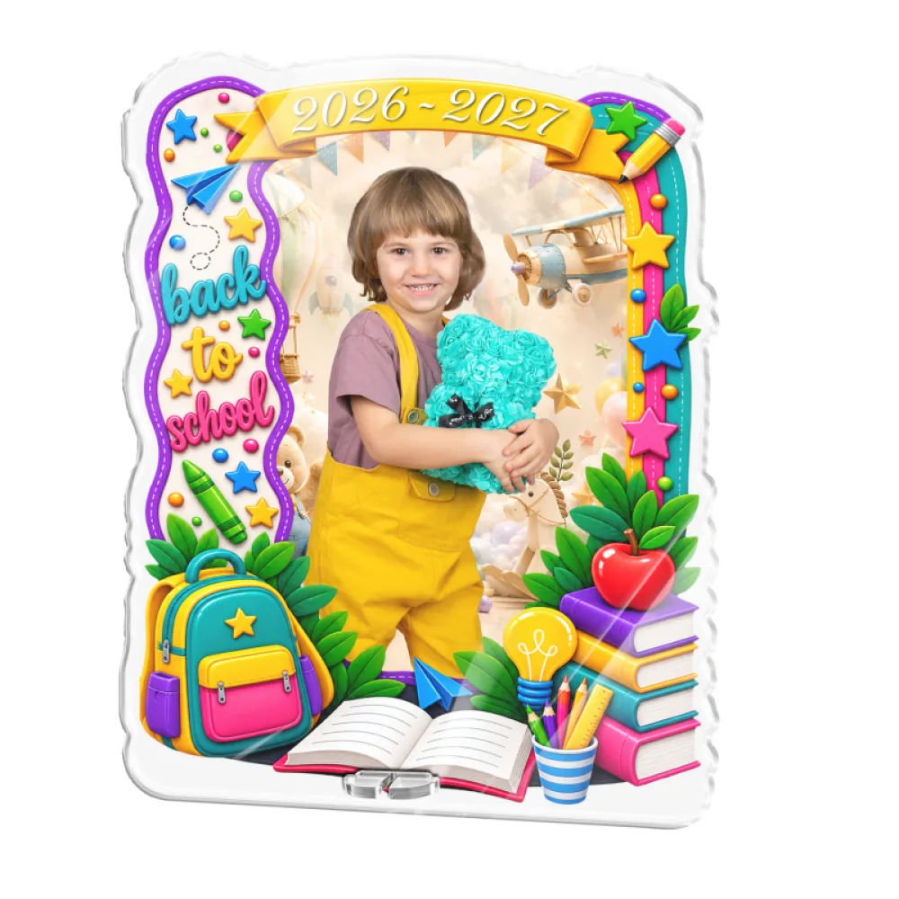 Ramă foto personalizată din plexiglass - Back to School