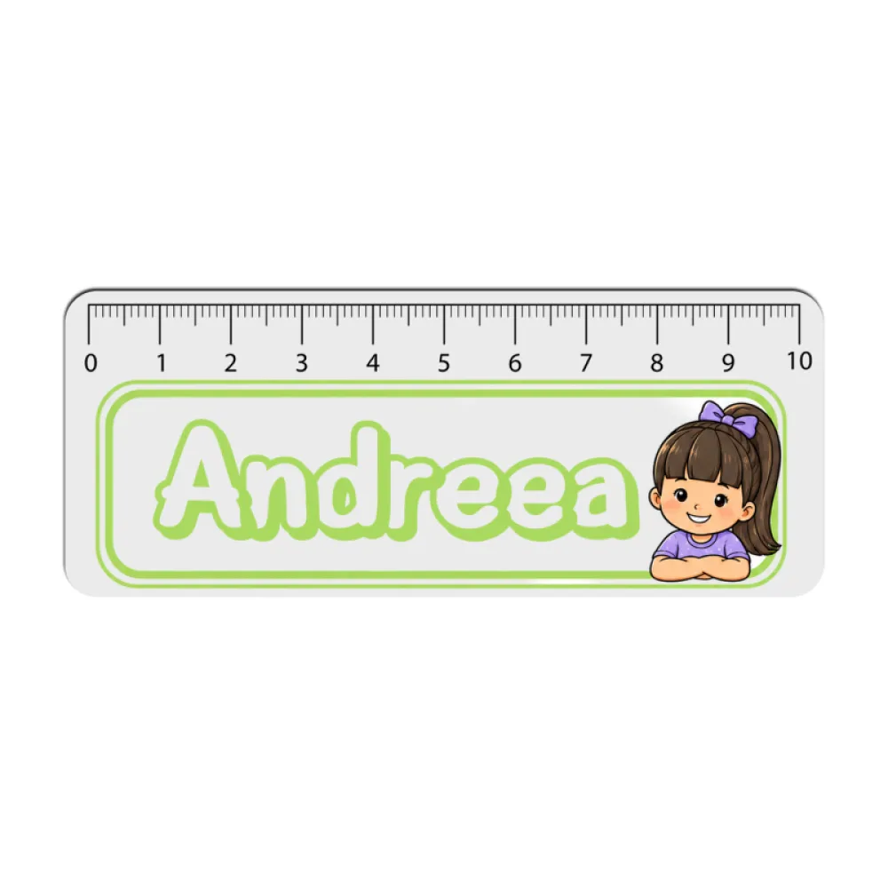 Riglă liniară personalizată Fată brunetă - New Start