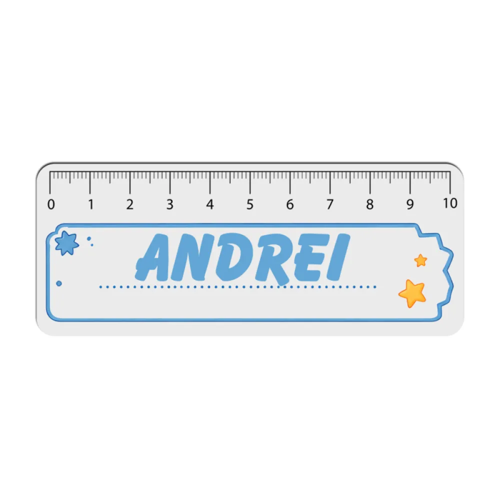 Riglă liniară personalizată Stea - Back to School