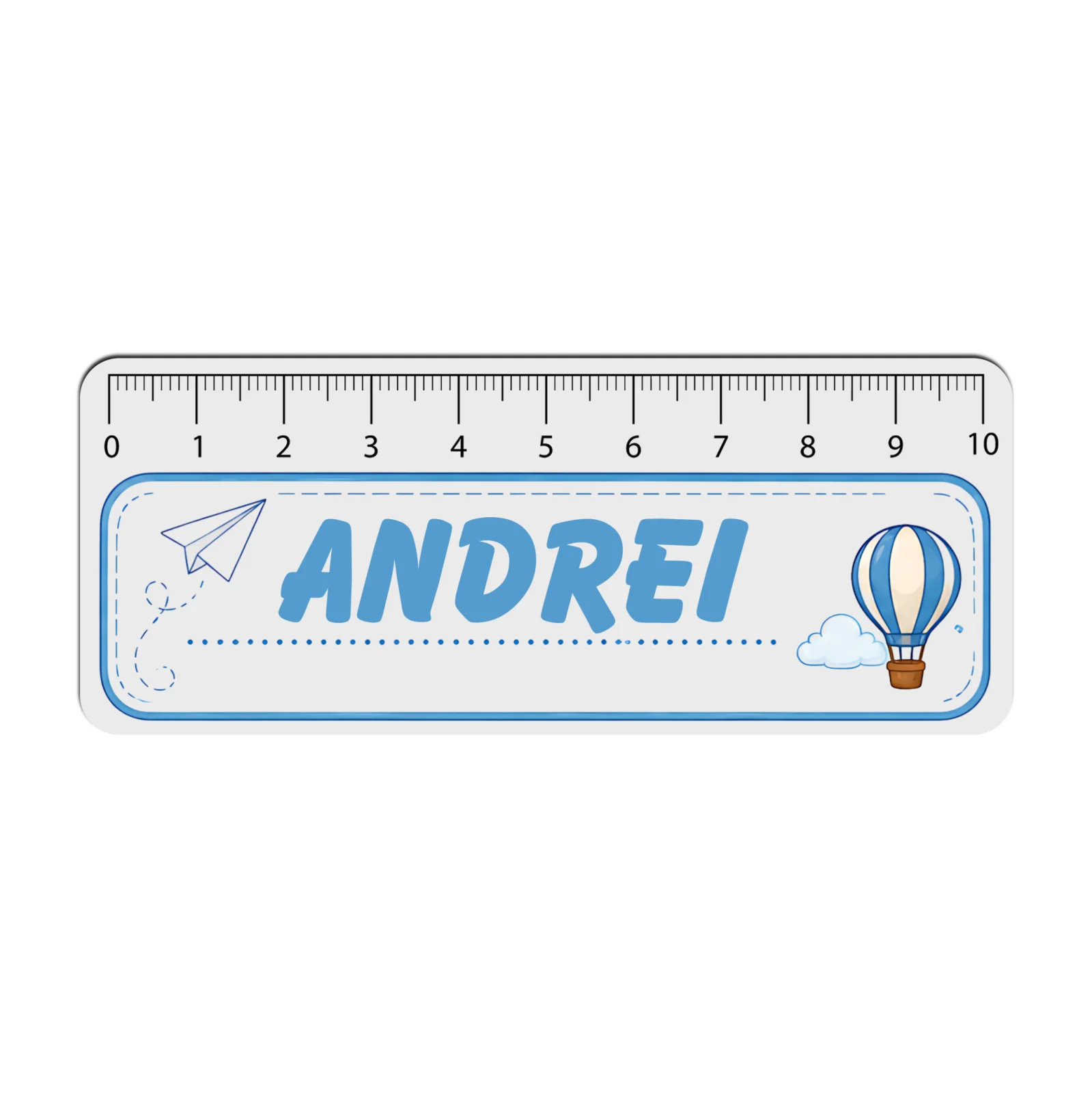 Riglă liniară personalizată Balon - Back to School