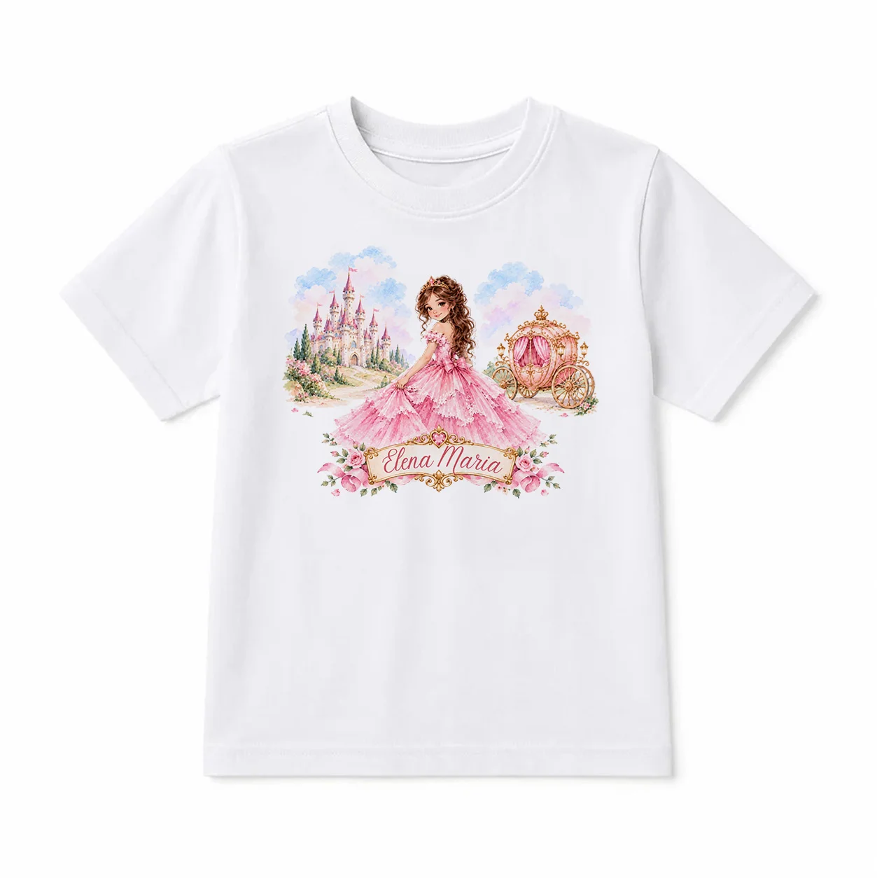 Tricou personalizat cu nume – Prințesă de Poveste