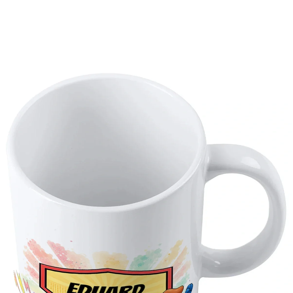 Cană ceramică personalizată pentru copii Cățelul cel Curios - Super Kids