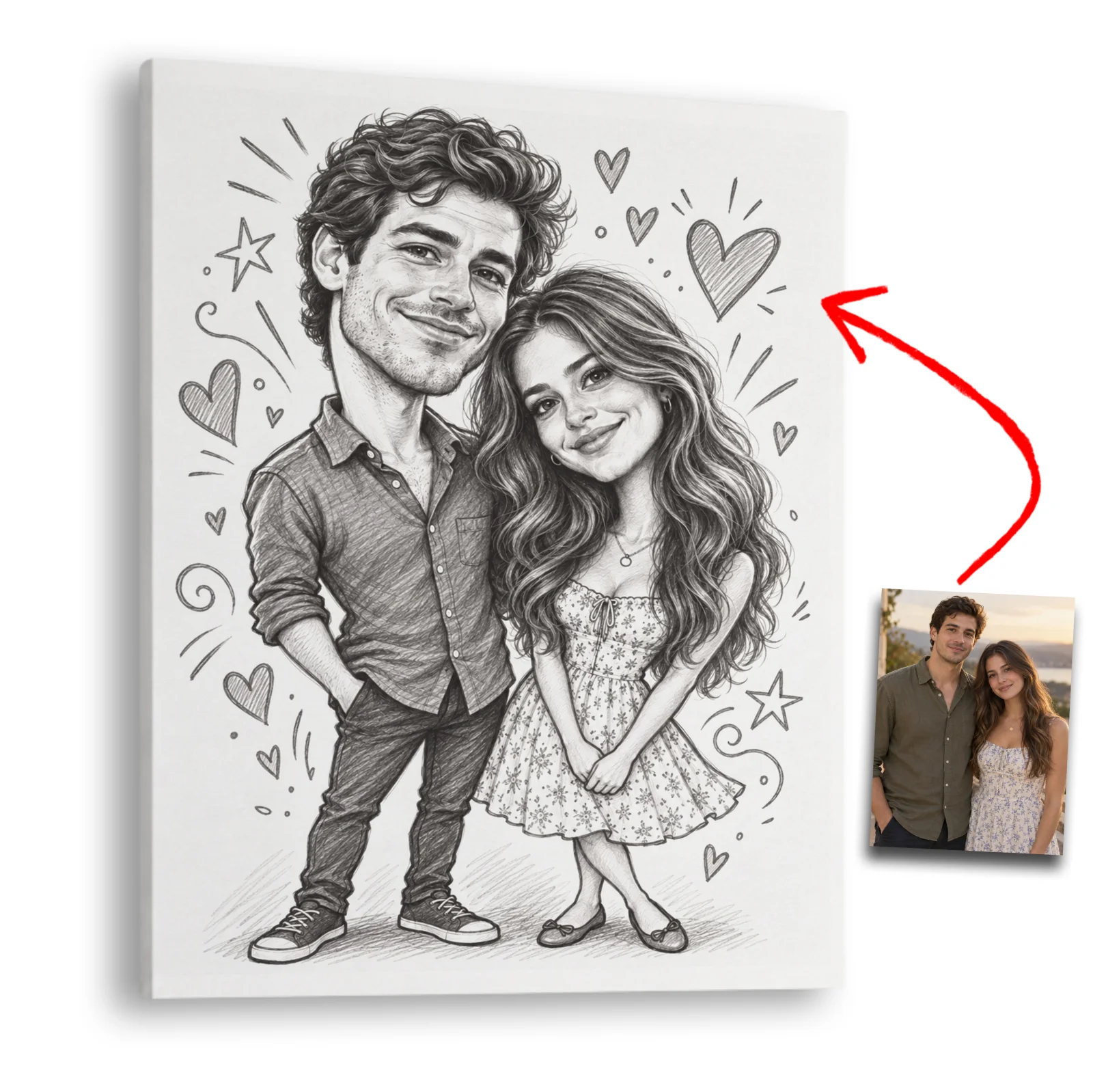 Tablou Canvas Personalizat cu Caricatură după Fotografia Ta