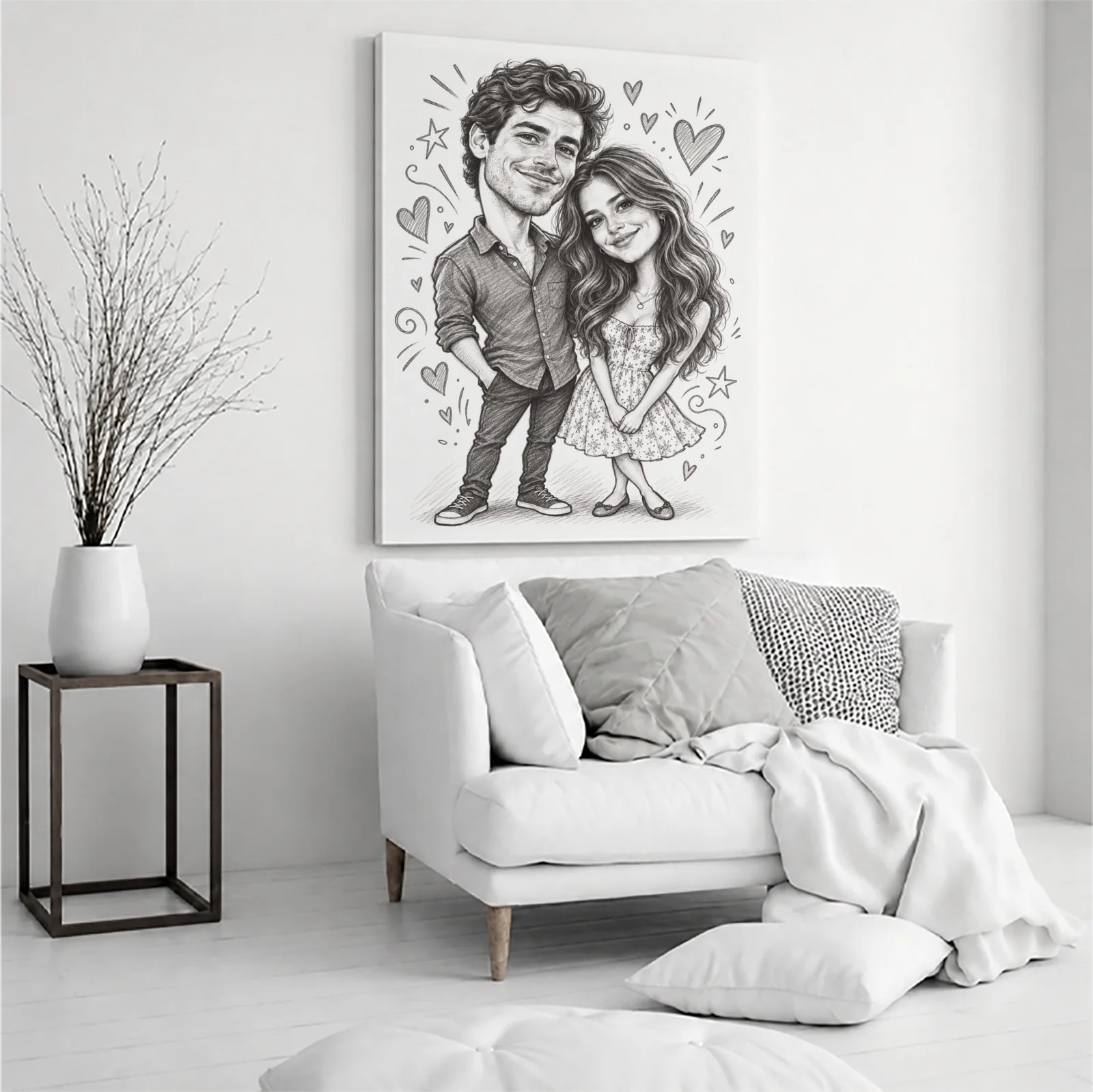 Tablou Canvas Personalizat cu Caricatură după Fotografia Ta