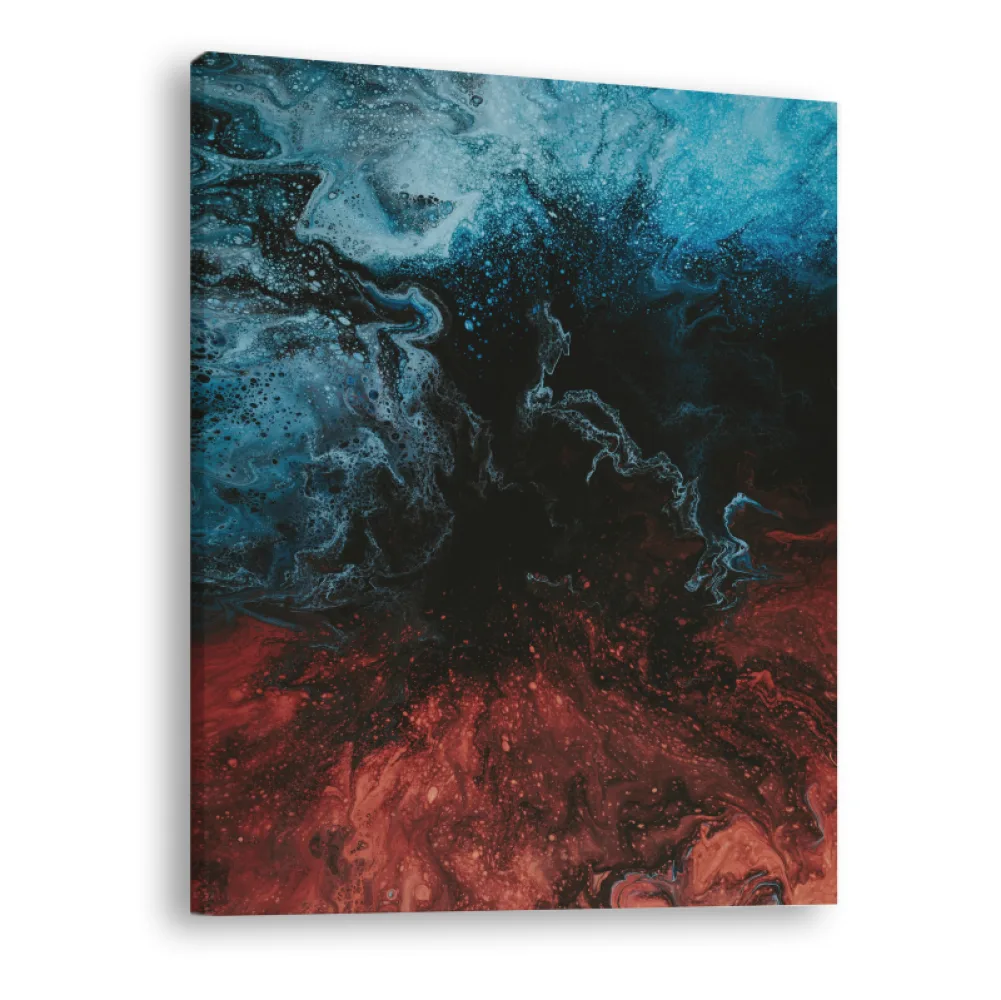 Tablou canvas vertical Abstract Red n Blue