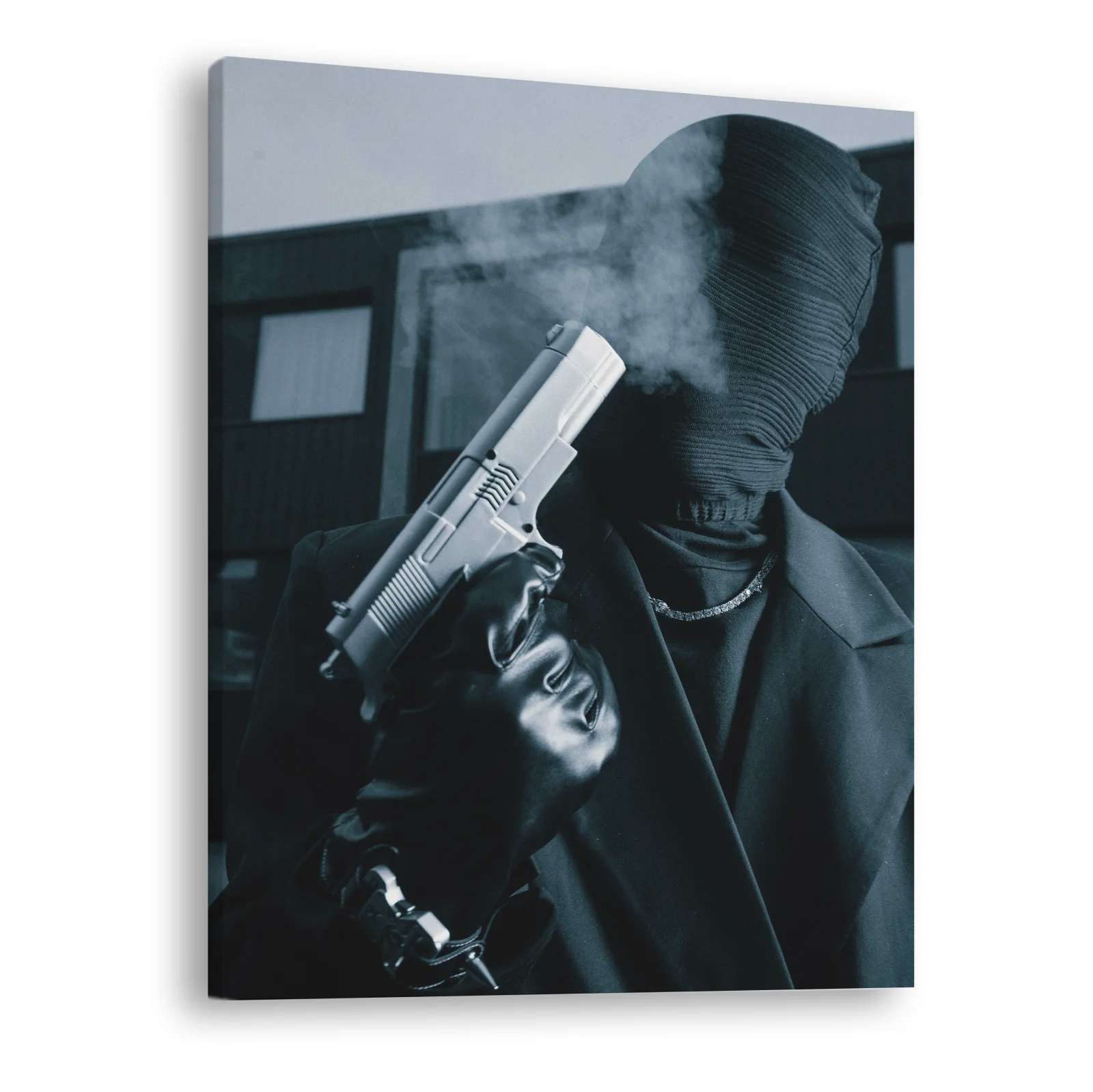 Tablou canvas vertical Black Face