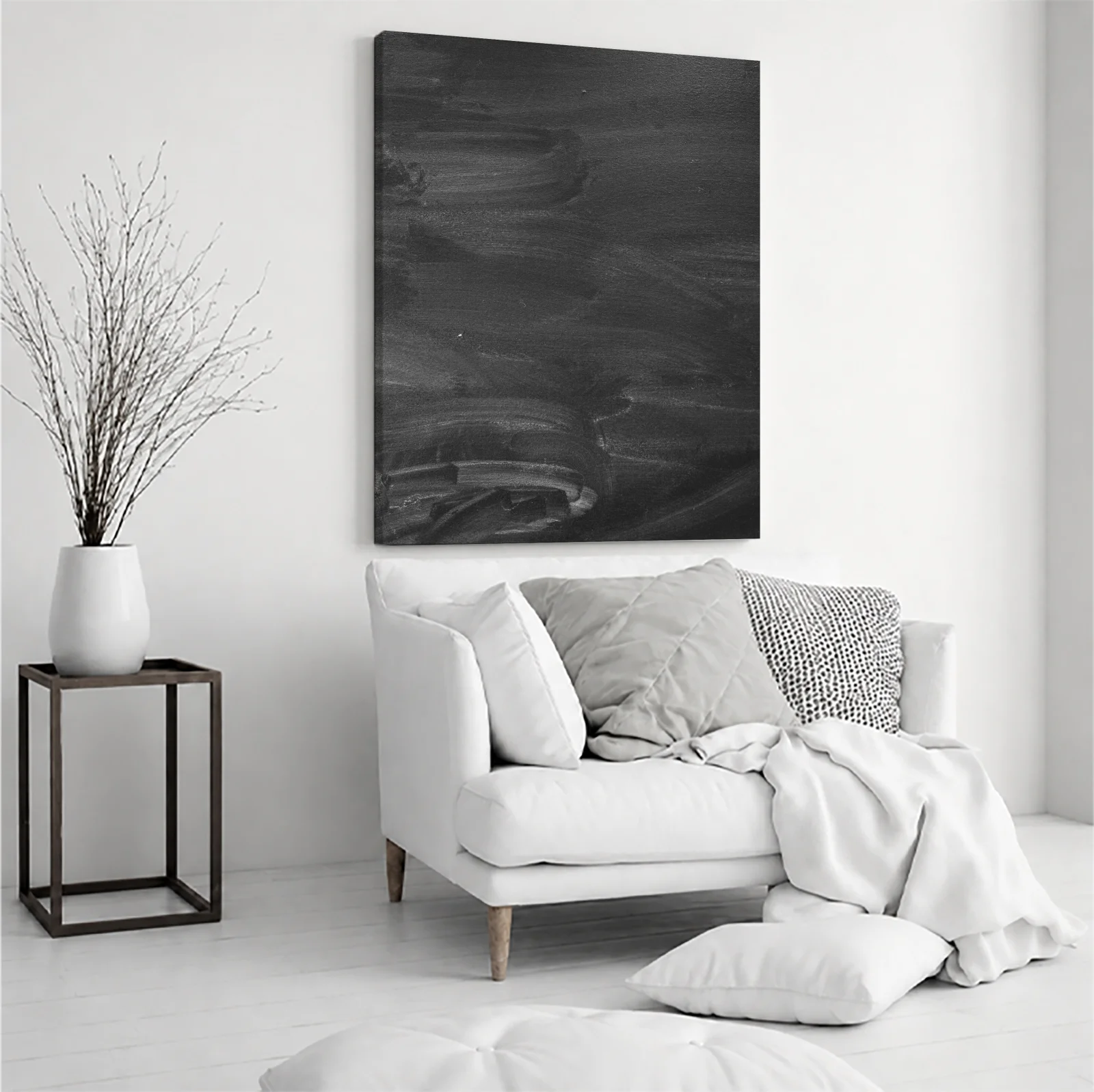 Tablou canvas vertical Black Face