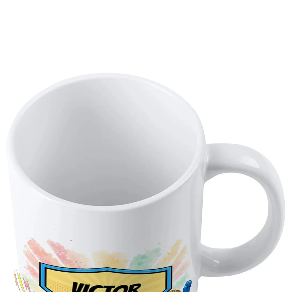 Cană ceramică personalizată pentru copii Leul Neînfricat - Super Kids