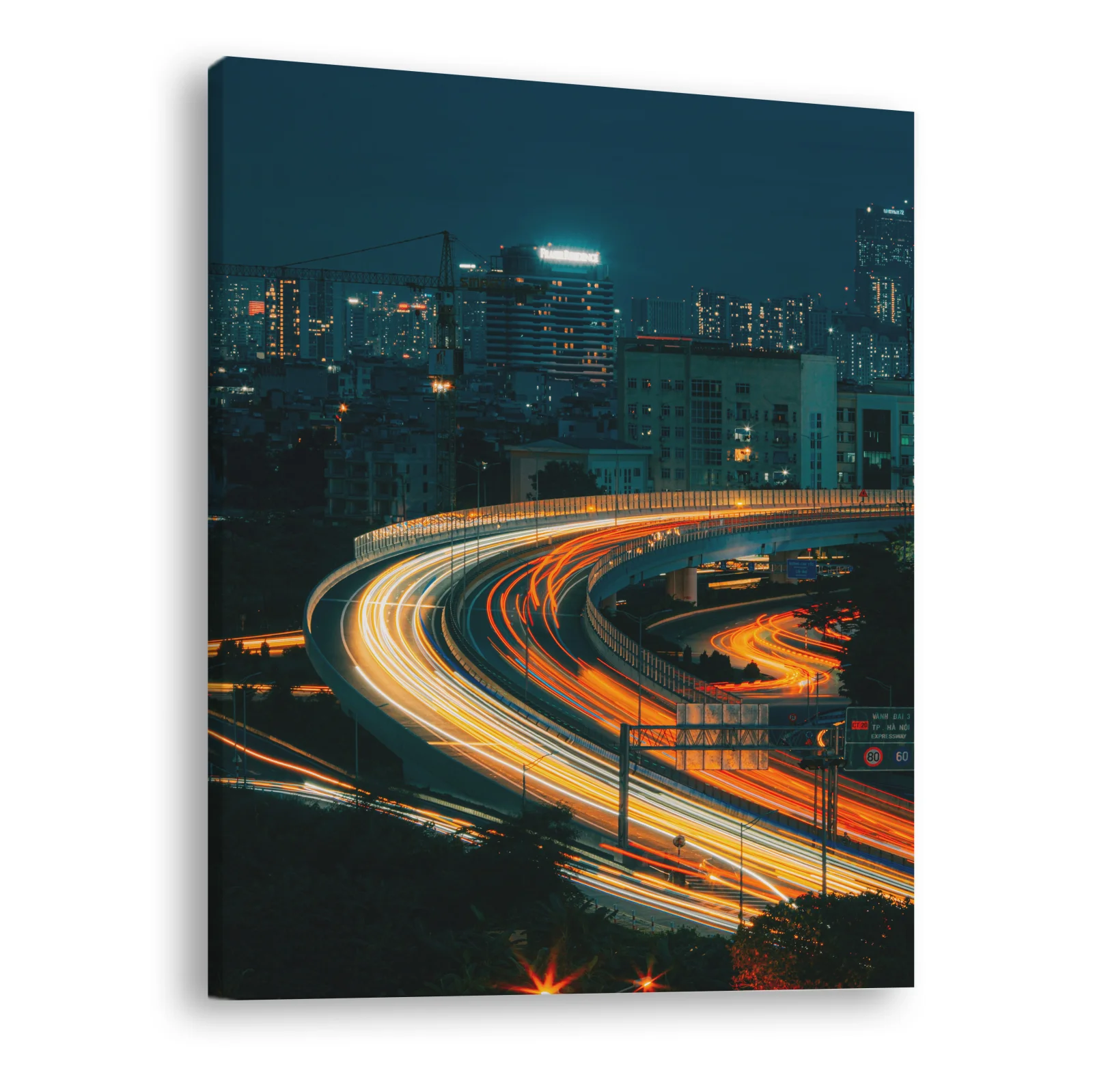 Tablou canvas vertical City Streaks
