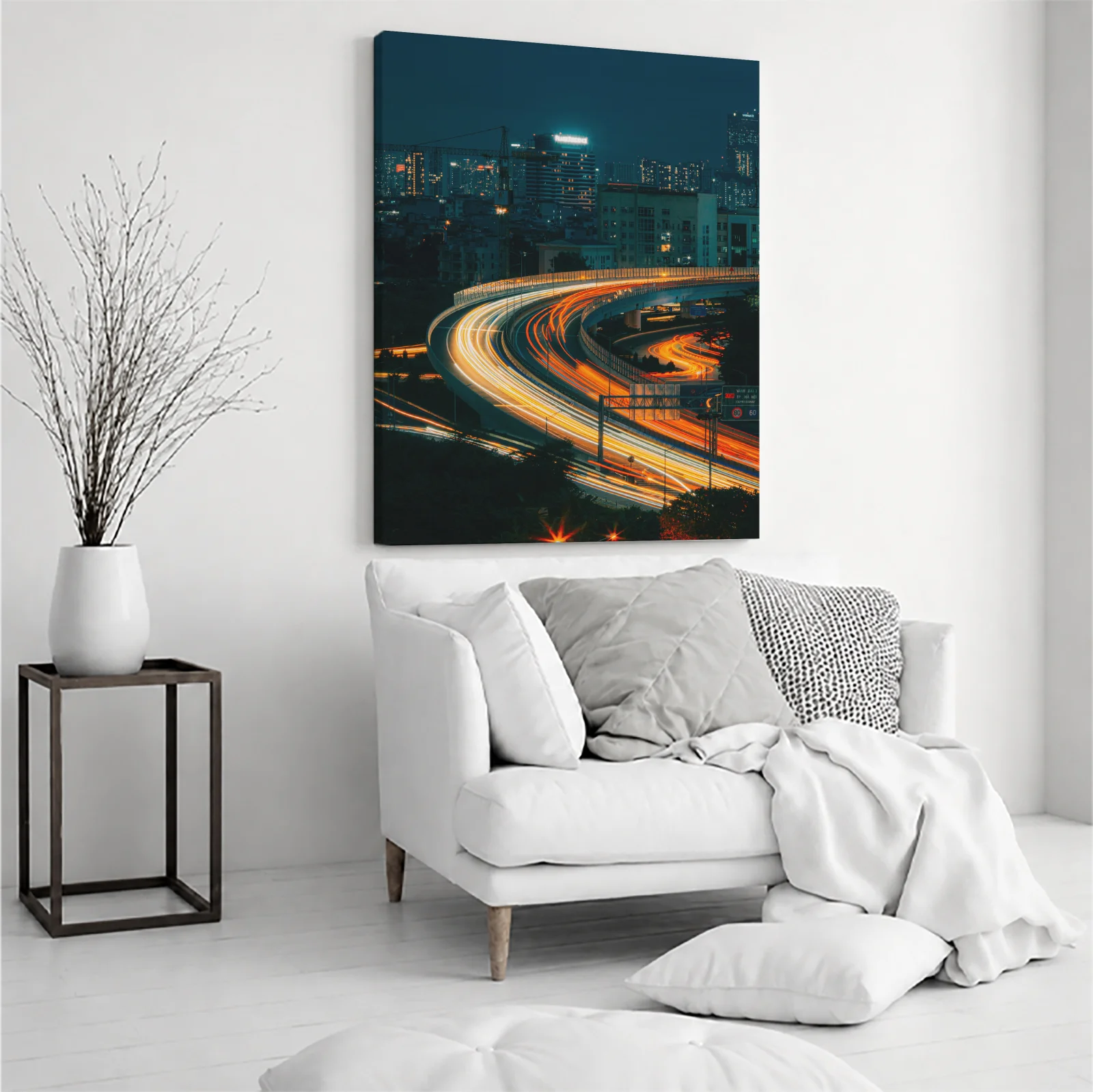 Tablou canvas vertical City Streaks