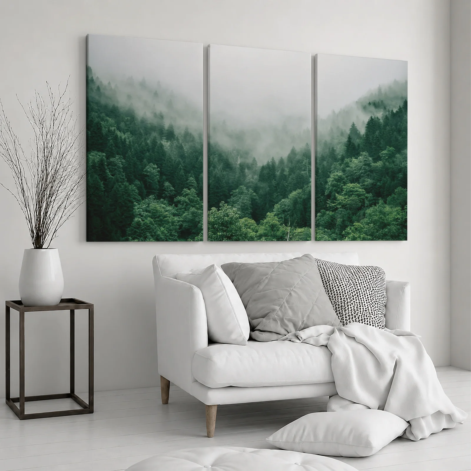Tablou canvas 3 piese Pădure