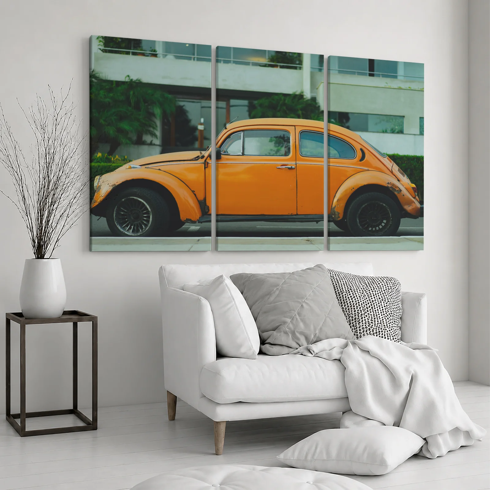 Tablou canvas 3 piese Mașină