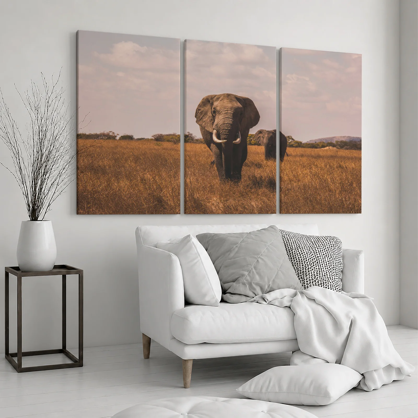 Tablou canvas 3 piese Safari