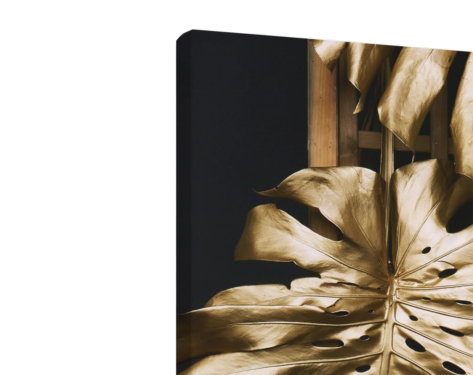 Tablou canvas vertical Gold Leaf