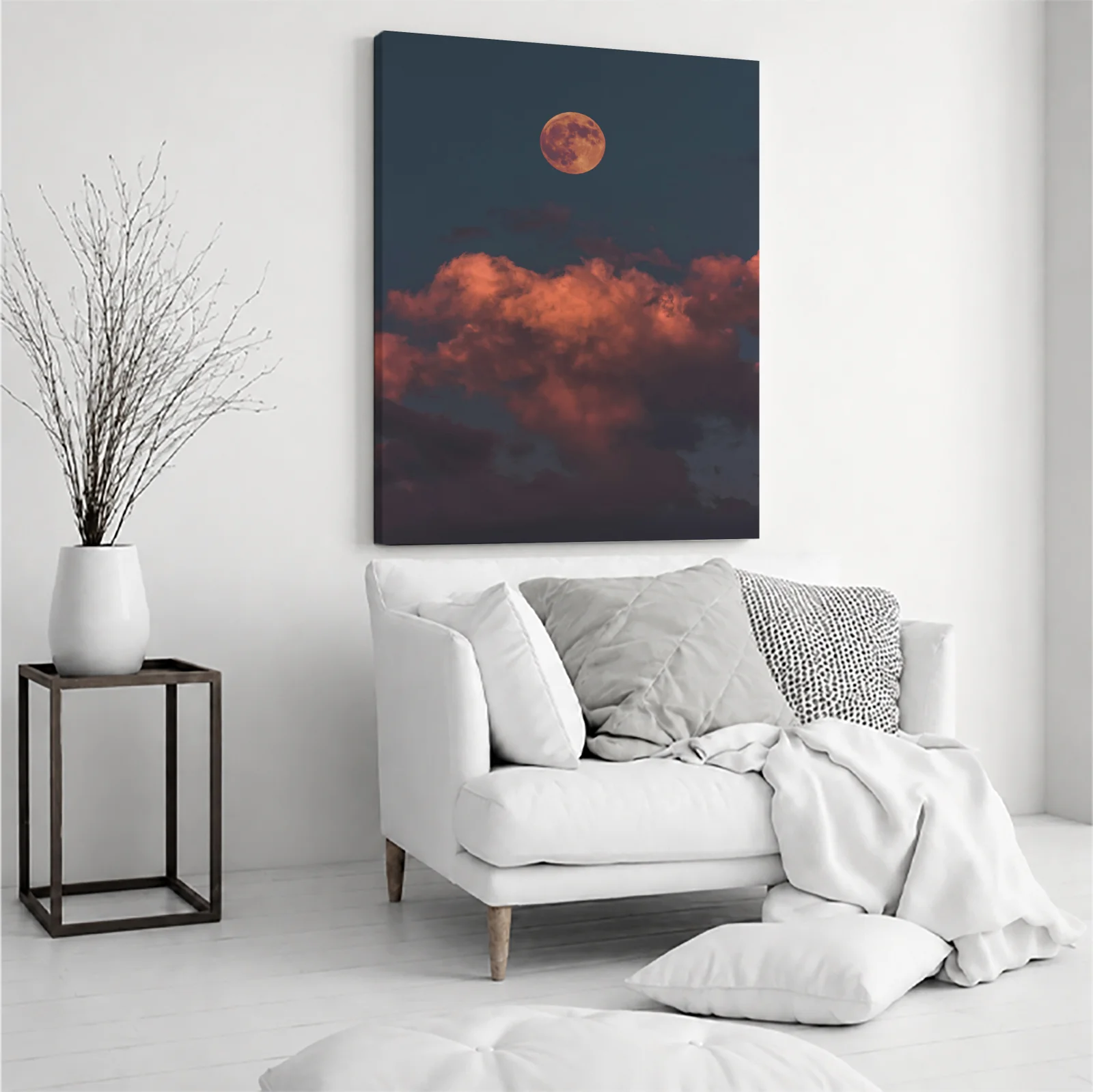 Tablou canvas vertical Red Moon
